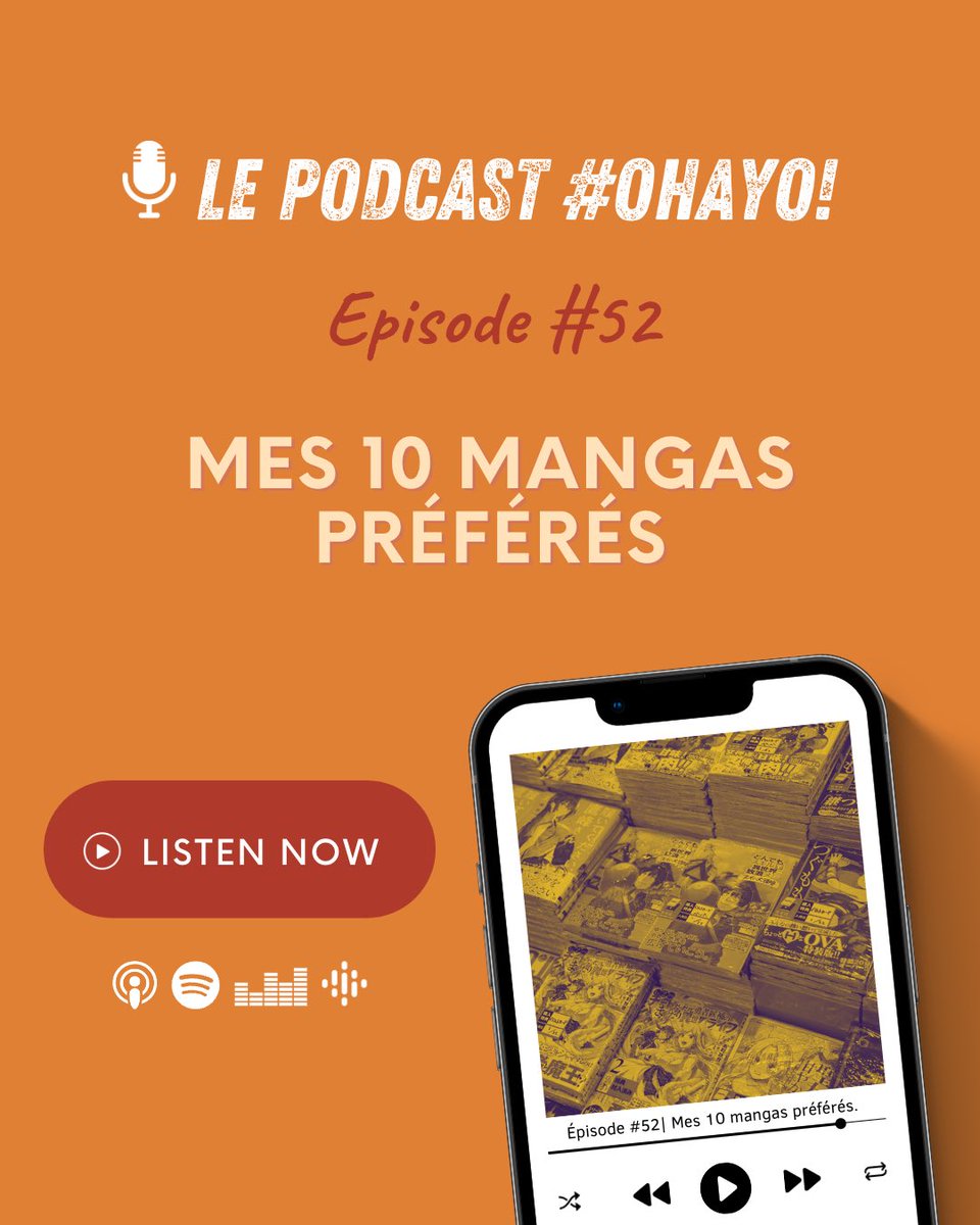 segohayo's tweet photo. Ohayoooo les gens ���🏼 C’est vendredi et aujourd’hui je vous parle (non sans mal 🤯) de mes 10 mangas préférés !

Bonne écoute ! 

https://t.co/CIqqOVnqnK https://t.co/QbPR5ciNP7