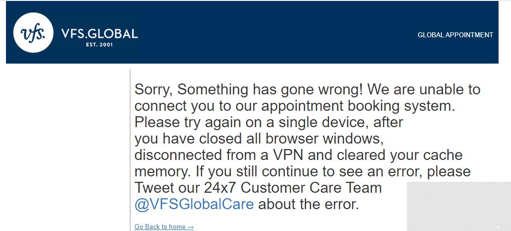 SahilSehdev01's tweet photo. @vfsglobalcare  you appointment booking system for Poland is not working. https://t.co/deFEeJ4bK2