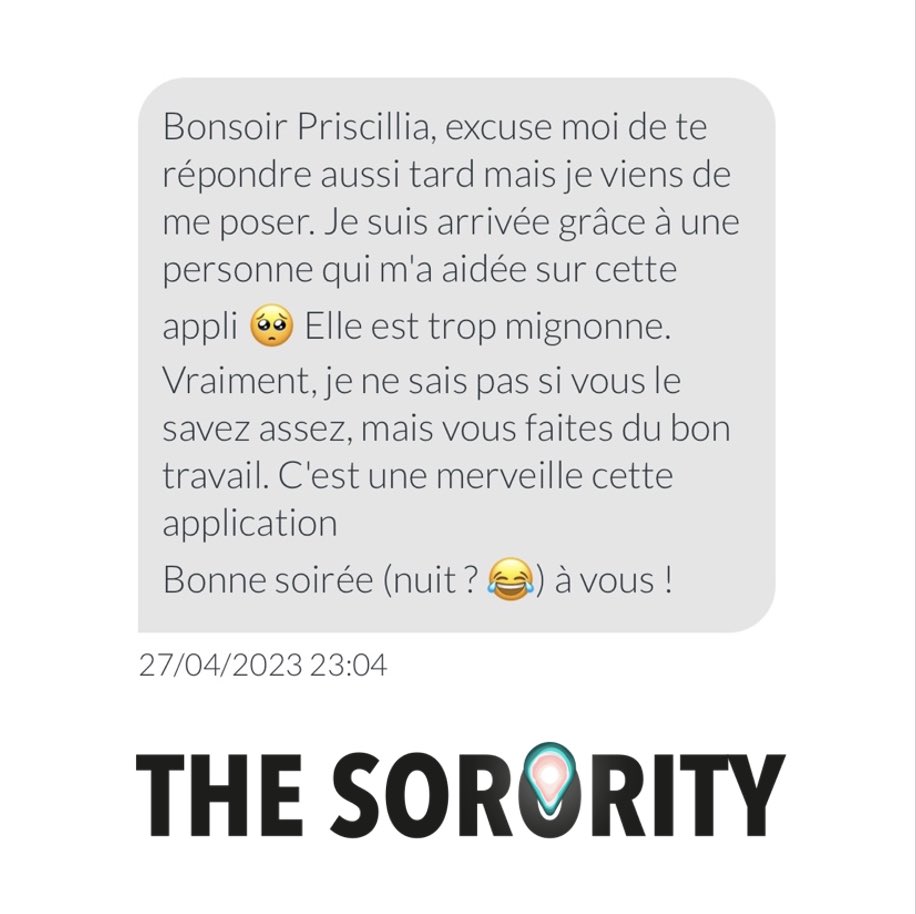 PriscilliaR7516's tweet photo. Si tu te sens en insécurité chez toi ou dans la rue, dans les transports ou en soirée : télécharge THE SORORITY et rejoins une communauté de femmes et de personnes issues des minorités de genre qui s'entraident partout et tout le temps

On n'est plus seul.e. https://t.co/yLJqWvdbqx