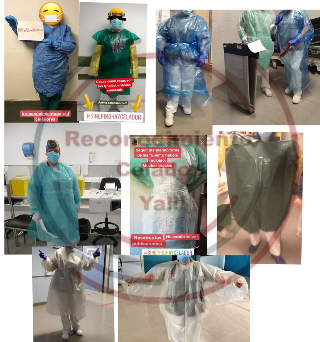 Hoy en el #DiaMundialSeguridadySaludTrabajo queremos recordar cómo hemos estado trabajando en los hospitales durante la pandemia, ¿esto era seguridad y salud en trabajo <a href="/sanidadgob/">Ministerio de Sanidad</a> ?

Que no se olvide como nos trataron

#ParaCelador