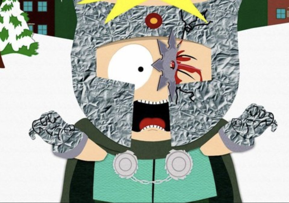 JWulen's tweet photo. Joder hoy he empezado la 8ª season de South Park, y el primer cap. es el de que se compran armas ninjas y Kenny le clava en el ojo a Butters una puta estrella ninja, pero como no se pueden enterar los padres le pegan pelo de perro y le intentan llevar al veterinario https://t.co/Zmr8iQOZKL