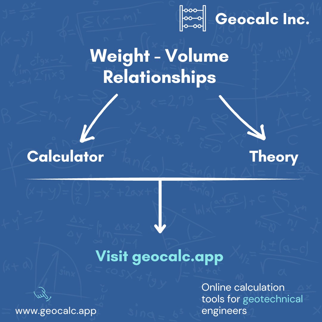 GeoCalculations's tweet photo. Calculate unit weights of soil using void ratio, moisture content, speciﬁc gravity and many other properties of soil using the calculator given here:
https://t.co/2c1Vk1WZK1 https://t.co/sPlHpoPMzj