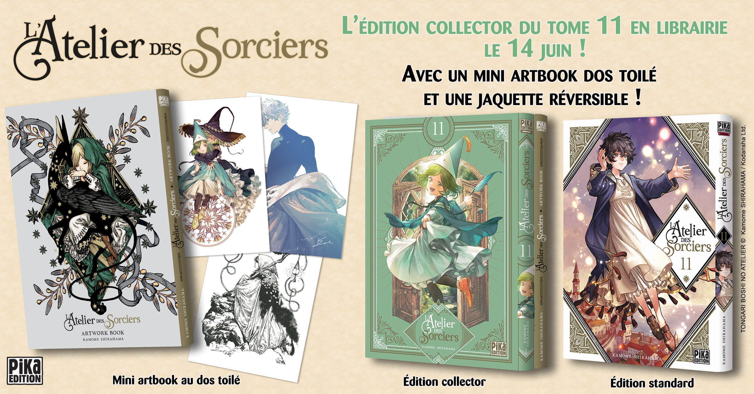 Atelier Des Sorciers Tome 1 Collector Pika Édition on X: "Dès le 14 juin, retrouvez le tome 11 de L'Atelier des  Sorciers, la série magique de @shirahamakamome 💙 À l'occasion de la  parution du tome 11 de L'Atelier