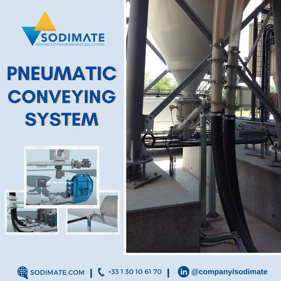 Pneumatic conveying systems by Sodimate consist series of enclosed conveying lines to move materials through blowing devices. It can run either horizontally or vertically, from 0.2 kg / h to 1000 kg / h. Contact us!
Call: +(33)130106170
Visit: bit.ly/42s0y62
#pneumatic
