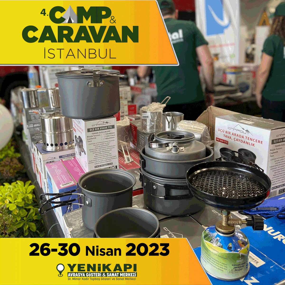 Doğa tutkunlarının buluşma noktası Camp &amp; Caravan İstanbul Fuarı üçüncü gününde yoğun ilgiyle devam ediyor!

Online biletinizi hemen alın. 👇
bit.ly/3Cfqp67

📅 26-30 Nisan 2023
📍Yenikapı - Avrasya Gösteri ve Sanat Merkezi

#cnrholding #kamp #çadır #fuar