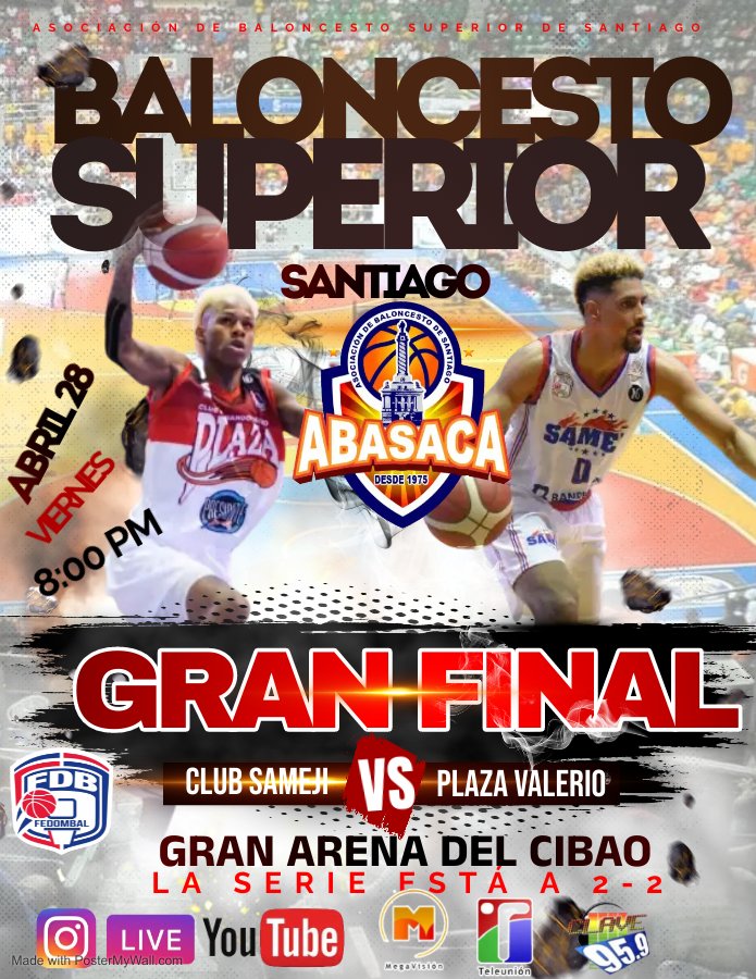 barberito15's tweet photo. Hoy desde las 8 de la noche no te puede perder el 5 partido del mejor baloncesto superior del país el baloncesto superior de Santiago organizado por la abasaca https://t.co/Sb2KPQgc4P