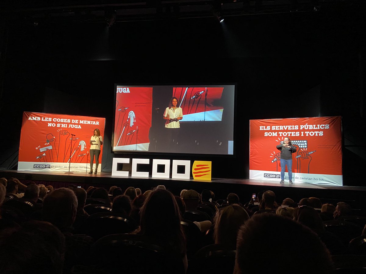 ccoo_serveiscat's tweet photo. Avui #AssembleaCCOO
#28A Teatre Condal BCN
Comencem: benvinguda de @lilianareyesmpl
🔴PENSIONS
@RicardBellera
#AmbLesCosrsDeMenjarNoShiJuga
#ElsServeisPúblicsSomTotesITots https://t.co/9onPlOcH2t