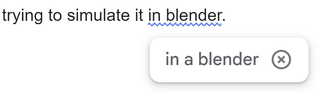 Gmail trying to correct my grammar