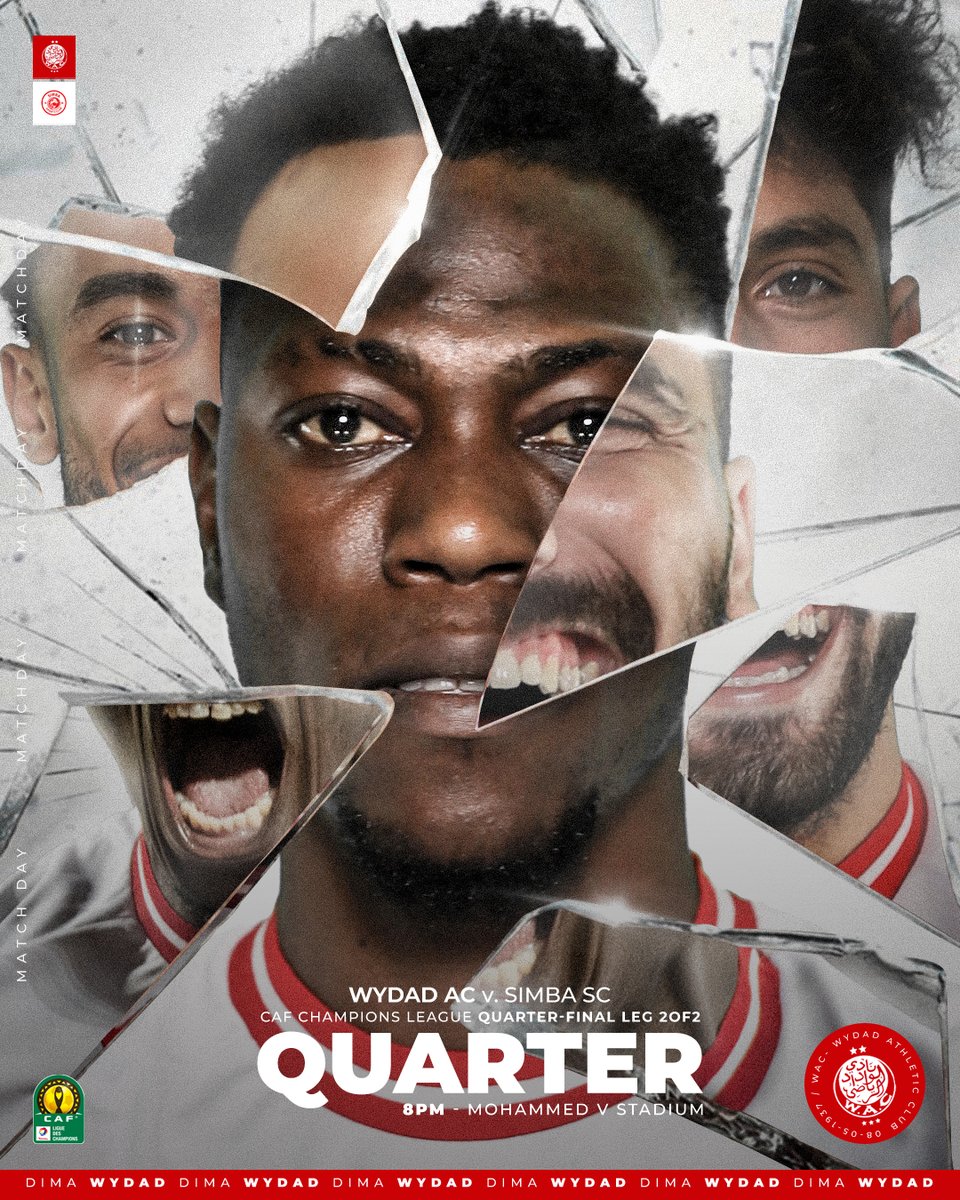 WACofficiel's tweet photo. ⚡️𝑴𝑨𝑻𝑪𝑯𝑫𝑨𝒀 . Time for the second leg of our #TotalEnergiesCAFCL quarter-final 👊

#DimaWydad https://t.co/yRKT0fc5Sx