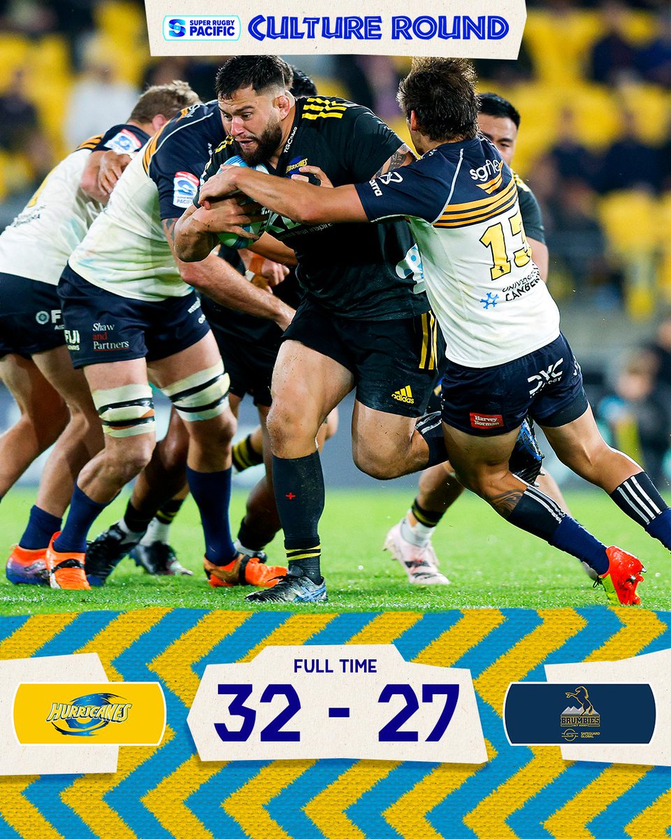 SuperRugby's tweet image. The Hurricanes claim the win at home 🙌

#HURvBRU #SuperRugbyPacific #CultureRound