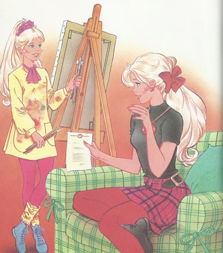 dreamyyarchive's tweet photo. thinking about vintage barbie illustrations <3 https://t.co/zltLGqqE4Y
