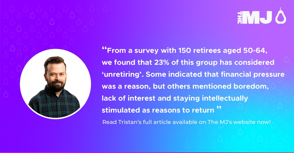 Tristan Moakes (@tristanmoakes) on Twitter photo wearepenna: With #jobvacancies in the UK still at over 1 mill, could the #retired 50-64 age group provide the answer?
Find out how the changing attitude towards #retirement may help to combat the current talent shortages. Read Penna's <a href="/TristanMoakes/">Tristan Moakes</a> rec… wearepenna: With #jobvacancies in the UK still at over 1 mill, could the #retired 50-64 age group provide the answer?
Find out how the changing attitude towards #retirement may help to combat the current talent shortages. Read Penna's <a href="/TristanMoakes/">Tristan Moakes</a> rec…