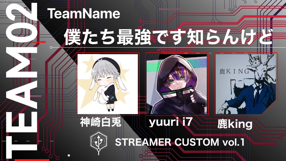 shuya0813_YT's tweet photo. @Nesk_apex @gucyanDA @Luce_Blanc_ 第一回ストリーマーカスタム

チーム2

神崎白兎(@hakuchandaoo)
鹿KING(@puzzleajajaj)
yuuri i7(@yuuri_apex )

#BTSWIN
#プレゼント企画 https://t.co/ePwJs7zruk