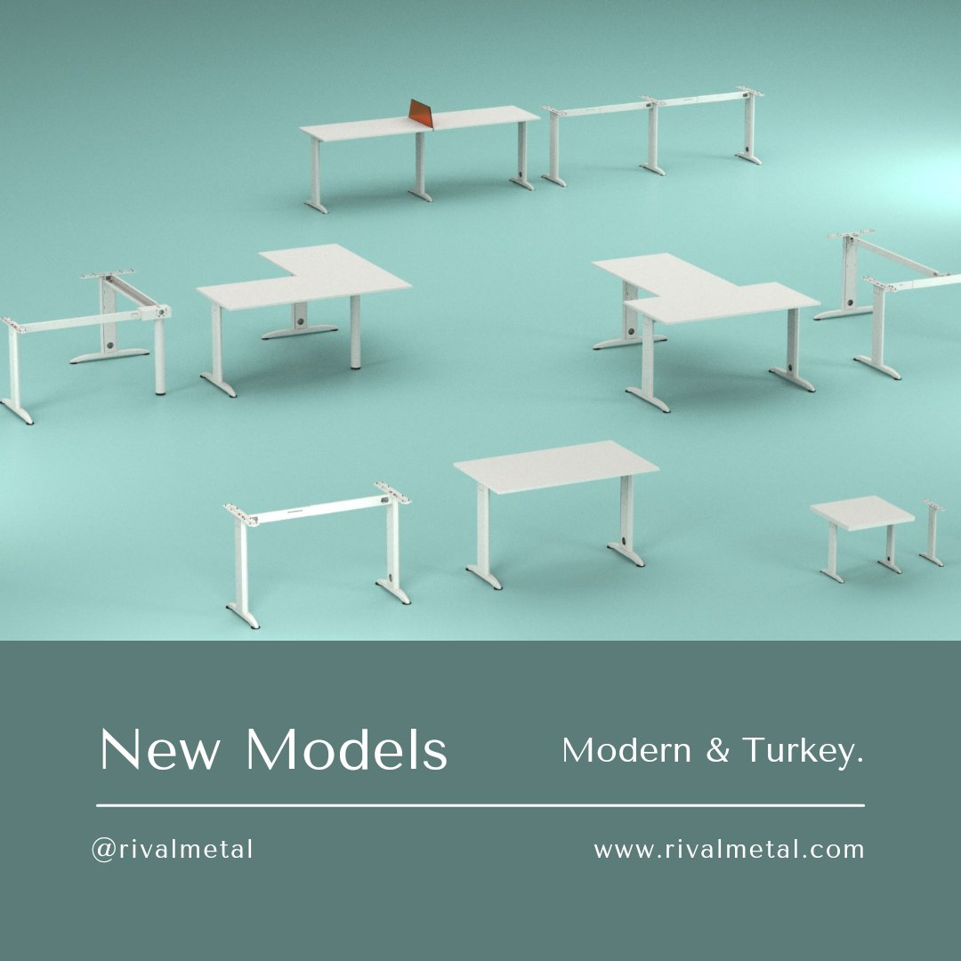 We are ready to bring fresh breath to places. Rival Metal Collections 🤌
.
.
.
.
___________________________________
#officefurniture #metalleg #rivalmetal #desktable #export  #expo #metal #officedesign #accessories #design #newmodels #bulletin #metalframes #leg #iso  #frames