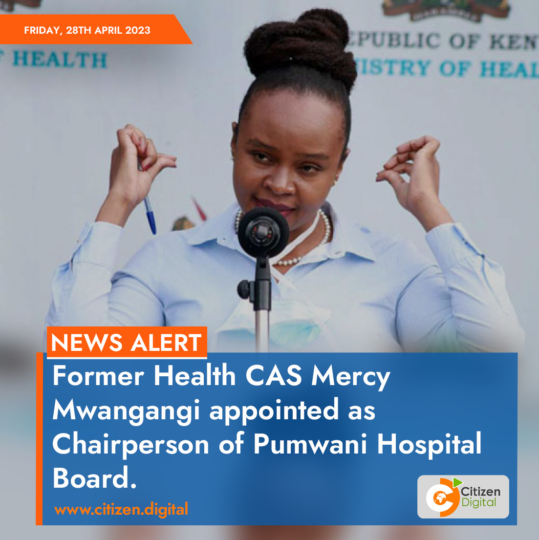 Citizen TV Kenya on Twitter "Former Health CAS Mercy Mwangangi