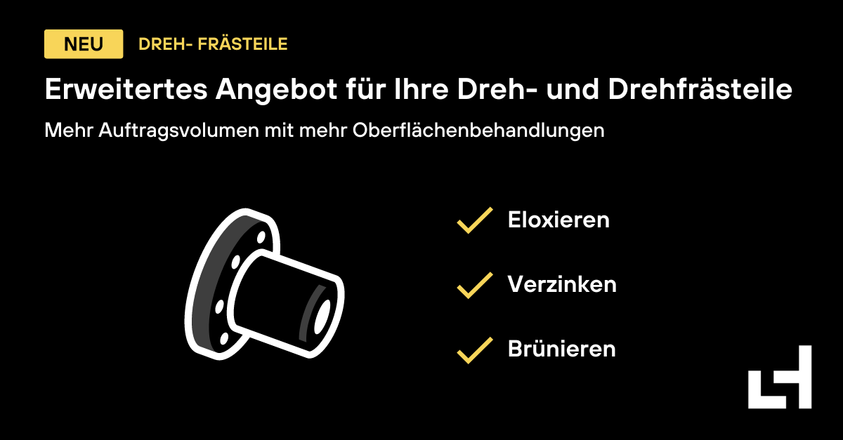 Für Ihre Aufträge (<100.000 Teile/Position) können Sie nun zusätzliche Oberflächenbehandlungen anfragen. Angebot in 5 Werktagen, dauerhaft günstige Preise und termingerechte Lieferung.
Weitere Informationen:hubs.la/Q01MWMfK0
Starten Sie Ihre Anfrage: hubs.la/Q01MWMCj0