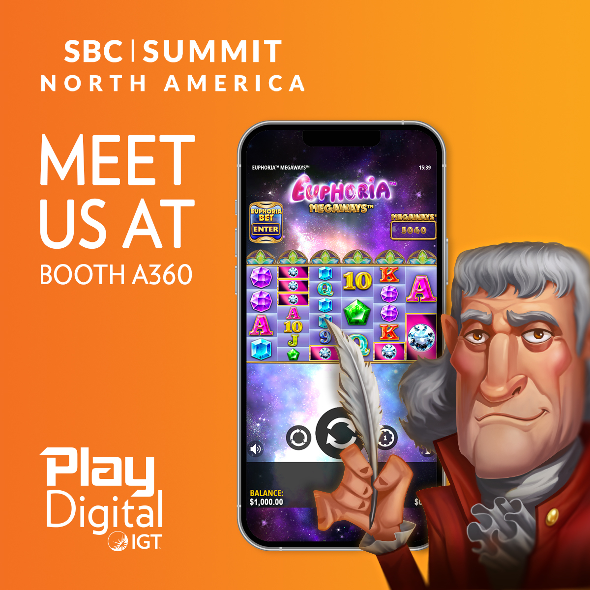 May is almost here, which means SBC North America is just around the corner! Swing by IGT PlayDigital at booth A360 between 9-11 May to learn more about our exciting content.

