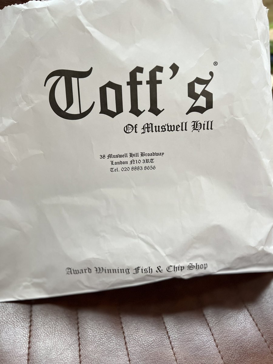 Muswell Business (@inmuswellhill) on Twitter photo It’s Friday and that means fish and chips day from Toff's of Muswell Hill for us.
How about you?
#muswellhill #fridayfeeling #happyweekend <a href="/toffsfish/">Toffs Fish</a> It’s Friday and that means fish and chips day from Toff's of Muswell Hill for us.
How about you?
#muswellhill #fridayfeeling #happyweekend <a href="/toffsfish/">Toffs Fish</a>