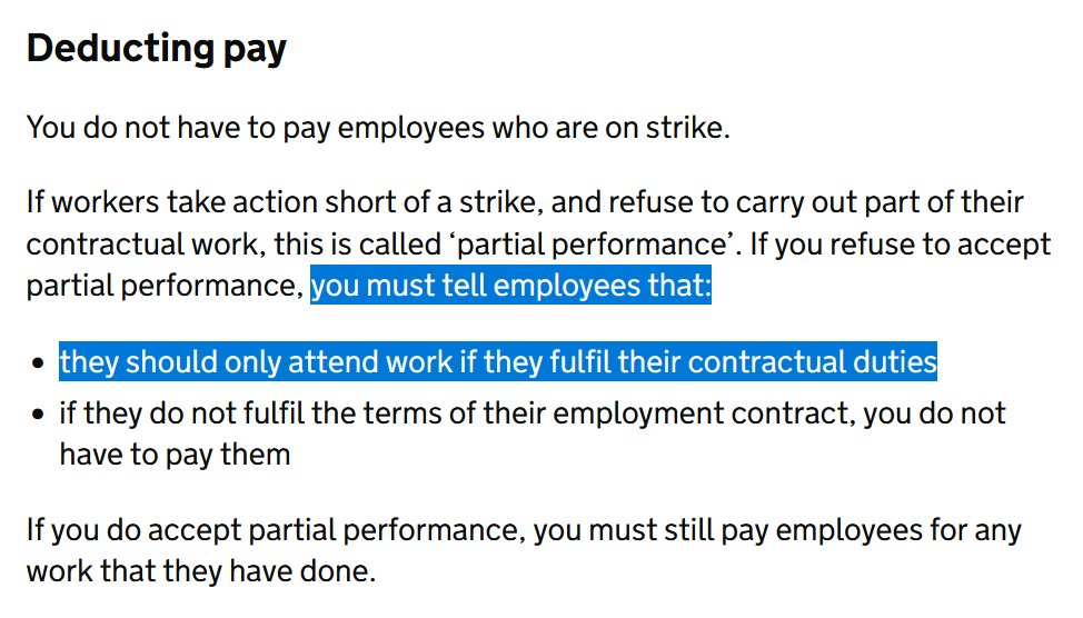 Sam Marsh (@sam_marsh101) on Twitter photo The most useful thing by far I've read relevant to the MAB and punitive deductions is the government guidance below. I don't think I've seen an example of an employer threatening deductions for partial performance who has fully complied. Share! #ucuRISING gov.uk/if-your-busine… The most useful thing by far I've read relevant to the MAB and punitive deductions is the government guidance below. I don't think I've seen an example of an employer threatening deductions for partial performance who has fully complied. Share! #ucuRISING gov.uk/if-your-busine…
