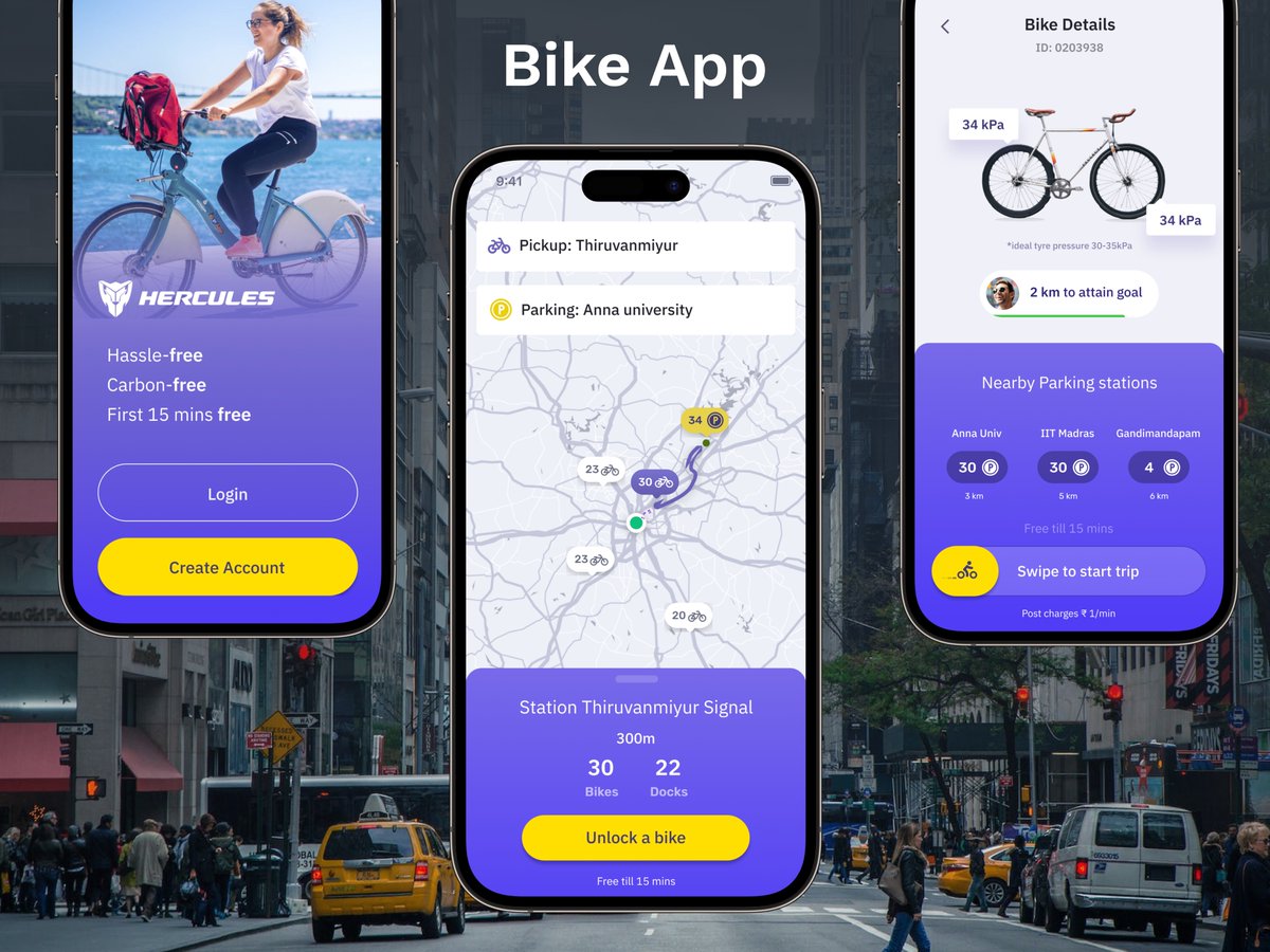 ThivagarCreates's tweet image. Explorations for the Bike app

#uidesign #uxdesign #appideas #app #design #cycle #productdesign