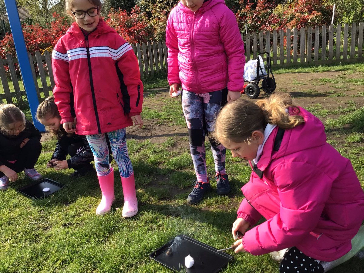Last week, Year 3 were making fires using cotton wool and vaseline🔥