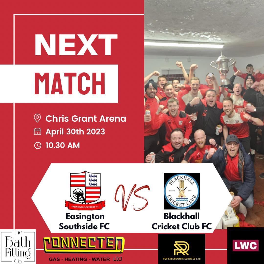Last game of the season for the lads on Sunday and they don’t come much bigger than this ! Hopefully we continue where we left off on Friday , before a team day out on the beers 🍺 !! 

🗓️30/4/23
🏆div 1 
🆚<a href="/BCC__FC/">Blackhall Cricket Club FC</a> 
📍lowhills pitch 2
⏰ 10:30 

#upthesouthy