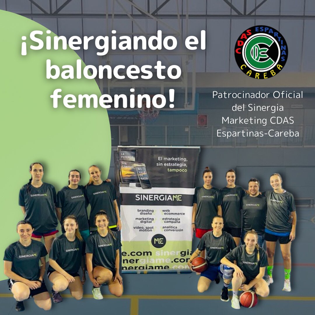 ¡Somos el Patrocinador Oficial del Sinergia Marketing CDAS Espartinas-Careba <a href="/BaloncestoCDAS/">🄲🄳🄰🅂 Espartinas</a> ! 🙌🏼⛹🏻‍♀️
Estamos comprometidos con el deporte femenino y emocionados de apoyar a este equipo de chicas fuertes y apasionadas por el baloncesto.💪🏼
¡Únete a nosotros para animar al equipo !