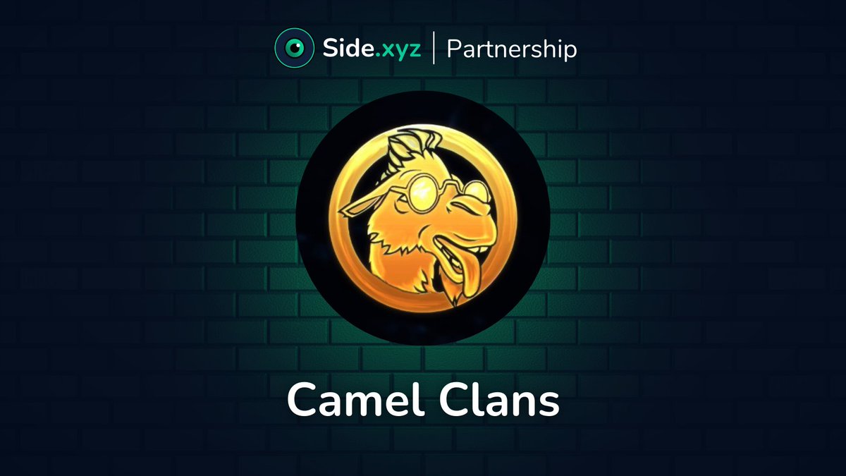 sidexyz's tweet image. Camel Clans 🤝 Side.xyz

We’re thrilled to announce this new collaboration between our two projects.

@CamelClans will soon use Side’s Web3 Page Builder to create its Project Page.