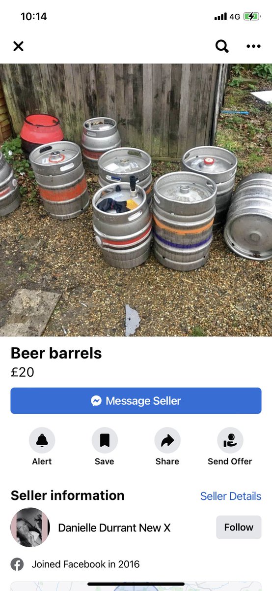 More casks going cheap on Facebook marketplace including one of yours @TonbridgeBrewer 😡