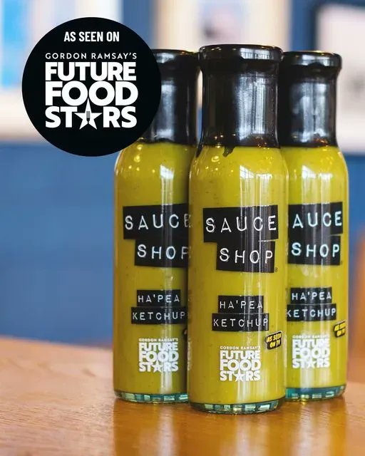 Last night we had the incredible honour of producing labels for the BBC1 Future Food Stars by @GordonRamsay! We had a very exciting night!

Ha'Pea Ketchup won (mushy peas meets curry sauce), available to buy at @sauceshop - please see https://t.co/No2vLOETmu
Thank you Sauce Shop! https://t.co/e02kqQ8Kj8
