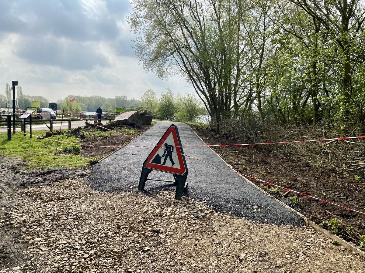 colwickparkrun's tweet photo. We’ll be using a new bit of path tomorrow… #pathwatch 🚧 https://t.co/V9rrPRkaFj