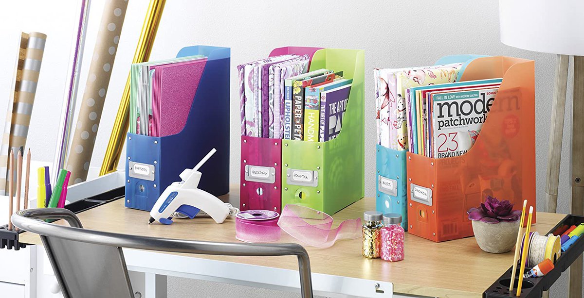 Add a pop of color in your workspace on National Cubicle Day with these magazine file boxes that keeps information organized and accessible. 

amazon.com/dp/B0038JATAG?…

#officeorganization #organizedoffice #nationalcubicleday #cubicle