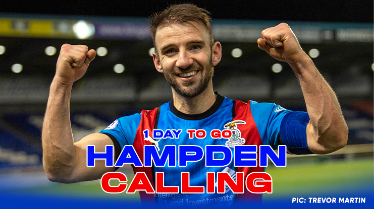 Hampden Calling 🔜 🔴🔵

1️⃣ day to go!

ℹ️ Please note Ticket Collections must be made by 12pm today from Caledonian Stadium