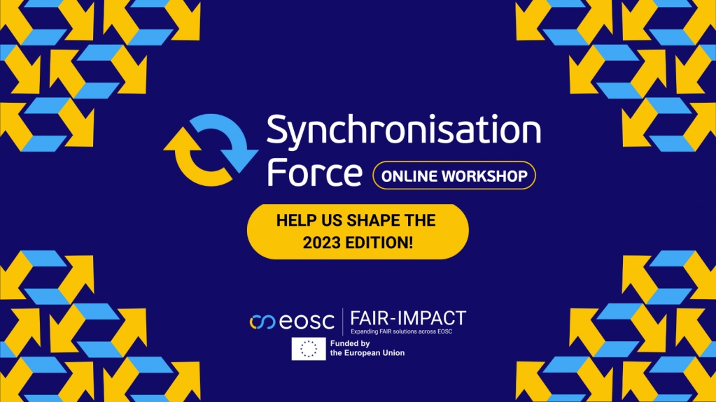 fairimpact_eu's tweet photo. Did you attend the #SynchronisationForce workshop last year?
It's time to start preparing the 2023 edition!
Help us getting the best from this harmonisation activity 🙏, take 2 minutes and respond to a few questions and help us planning the next event! 
 https://t.co/5vqxkZMI4Y https://t.co/3X8uE3NOD0