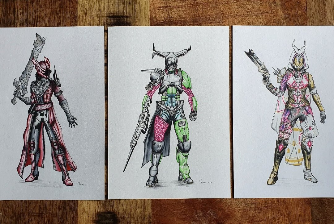 It's Giveaway time for reaching 5K! ✨️
So all you gotta do is,
💓• Follow!
💓• Retweet!
💓• React below which one you would like! (So either Warlock / Titan or Hunter.)
I WILL PICK THE WINNERS ON 29TH OF APRIL : SATURDAY!! 🍀 good luck!
