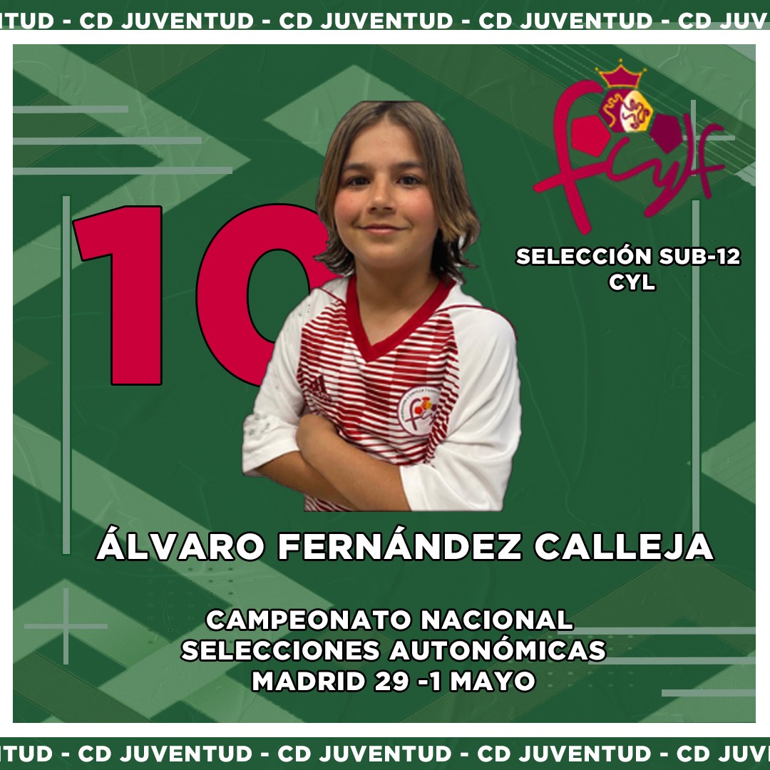 CDJuventudDC's tweet photo. 📝🇳🇬 Selección Sub-12 CyL

⚠️ Álvaro Fernández, jugador del Infantil Regional ha sido convocado para la disputa del Campeonato Nacional de Selecciónes Autonomicas Sub-12 que se celebrará en Madrid este fin de semana entrando en la lista definitiva. 

!ENHORABUENA! https://t.co/Y3HyjKuvsM