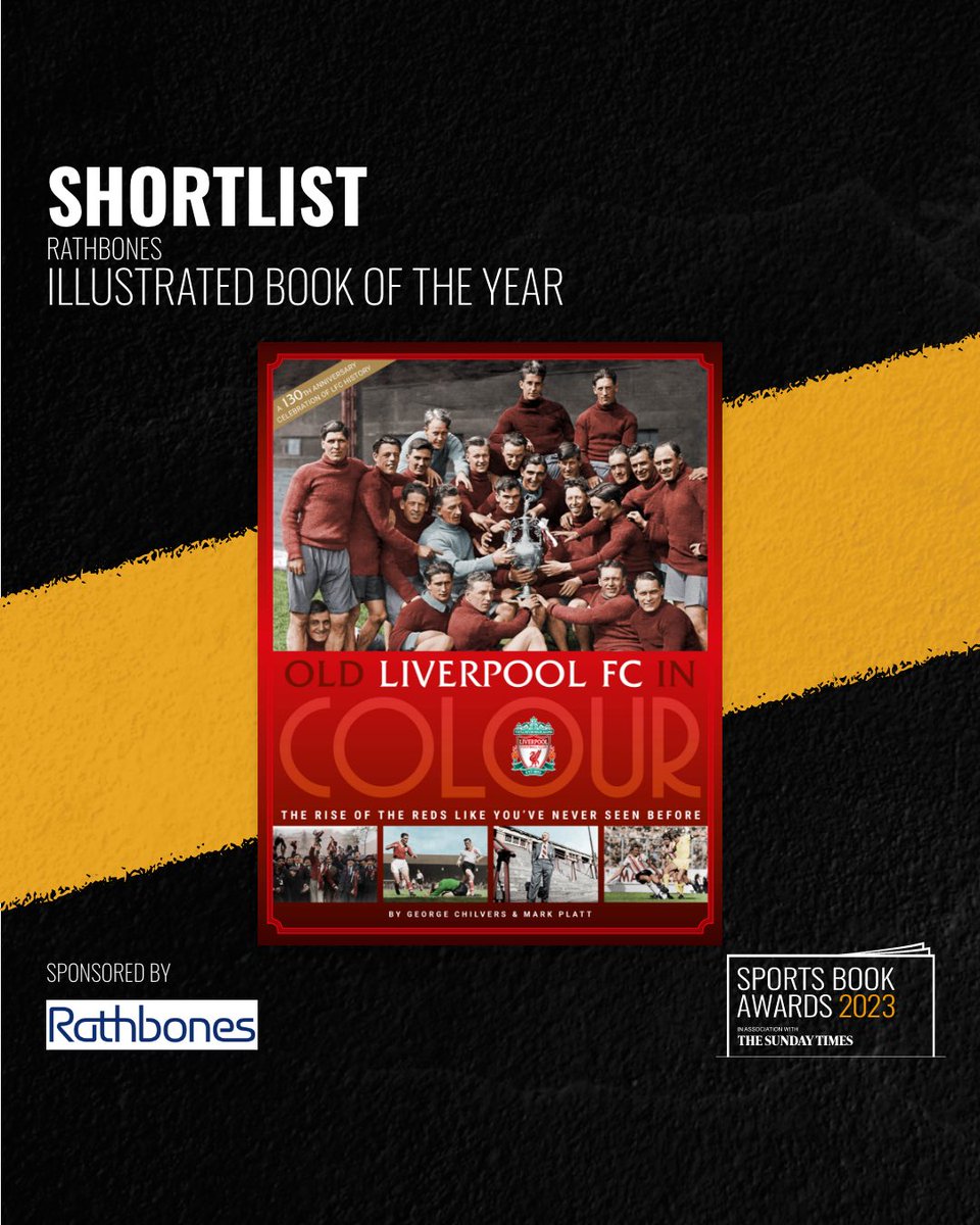 We are thrilled that two official @LFC books are shortlisted for a @sportsbookaward!

Pep Lijnders Intensity is shortlisted for International Sports Book Of The Year

Old Liverpool FC In Colour is shortlisted for Illustrated Book of the Year 

 #sportsbookawards #SBA23