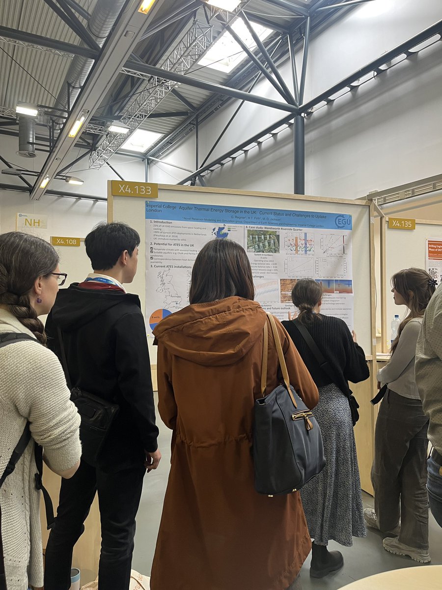 NORMS_IC's tweet photo. Check out Geraldine’s (@gg_regnier) poster on “Aquifer Thermal Energy Storage in the UK: Current Status and Challenges to Uptake” at X4.133!! She’ll be here until 12.30 CEST to answer all your questions 😊 https://t.co/CGjzOEvVDU
