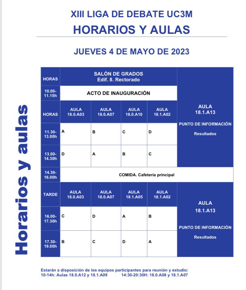 Sociedad de Debate UC3M tweet media