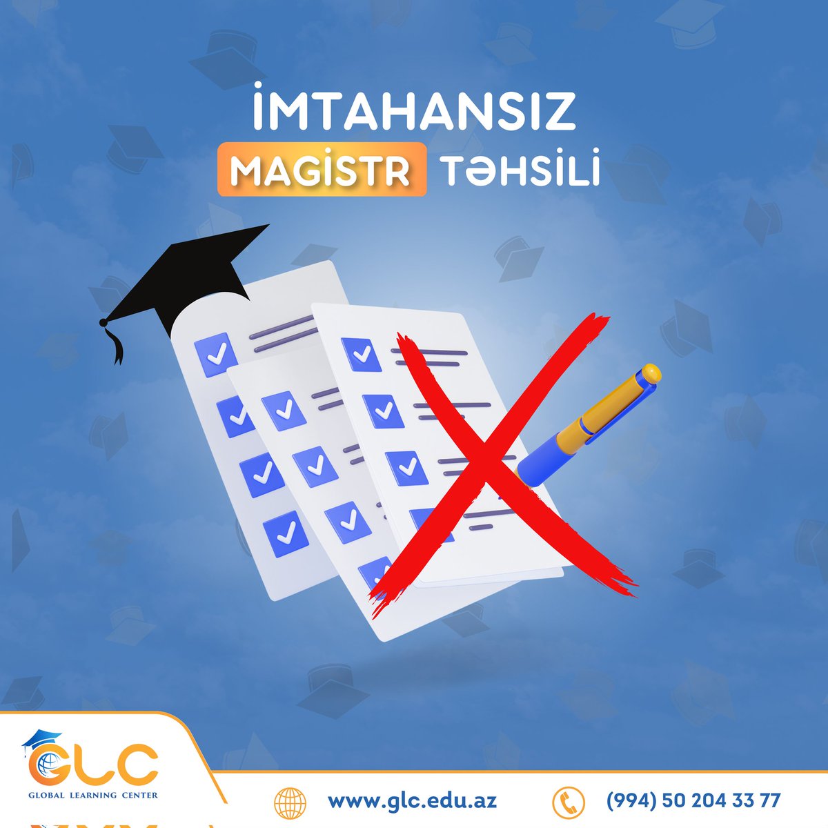 glc_edu's tweet photo. Heç bir imtahan nəticəsi olmadan Türkiyənin nüfuzlu universitetlərində Əyani və Qiyabi Magistr təhsili al!
📍 Səməd Vurğun 34. AF Mall 3cü mərtəbə
📞(+994) 50 204 33 77
🌐https://t.co/fhMuuMuAt7
📩info@glc.edu.az
#təhsil #türkiye #university #magistr #magistrtehsili #magistratura https://t.co/HtgYLEZ1Gt