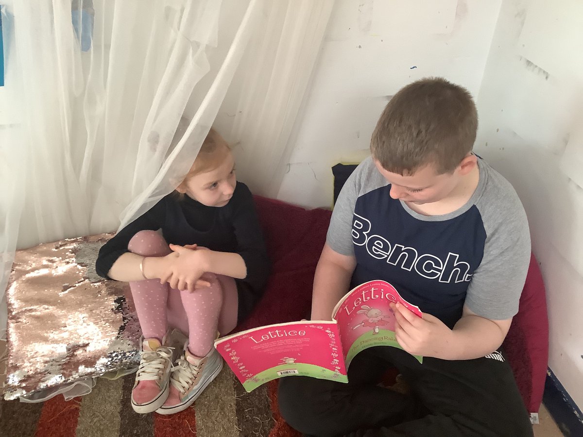 P1atCanalView's tweet photo. Ask us about our new reading buddies. 📖 Thank you Primary 6 for reading to us. #OnlyAtCanalView @CVLovesReading https://t.co/w5YvHCy6XD