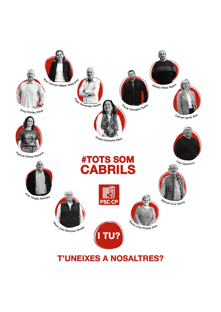 PSCcabrils's tweet photo. En aquesta publicació fem una petita presentació de l'equip que hi ha darrere del PSC de Cabrils.
Aviat tindreu més informació sobre cada un de nosaltres.🙋🏽‍♀️🙋🏼‍♂️ https://t.co/DuYUEEVAIP
