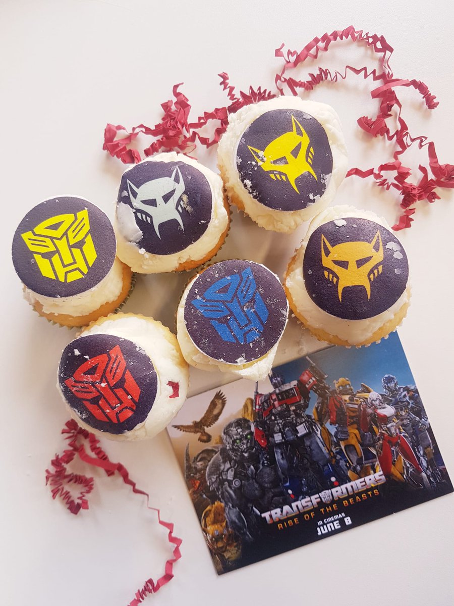 Big thanks to <a href="/ParamountUK/">ParamountUK</a> for sending us these delicious cupcakes to celebrate the upcoming release of #Transformers #RiseOfTheBeasts  on 8 June! We absolutely can't disguise the fact that we scoffed them all like a bunch of hungry beasts! #Ad