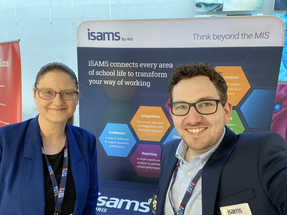 iSAMS's tweet photo. We are at the ECIS Leadership Conference in Düsseldorf! Sam Bennett-Driver and Lyndsay Newman are ready to catch up with schools.
Learn more about the iSAMS MIS here: https://t.co/EBhQjhAwUx
#ECISleadershipconference #ECIS #networking https://t.co/UQlNVgQz8e