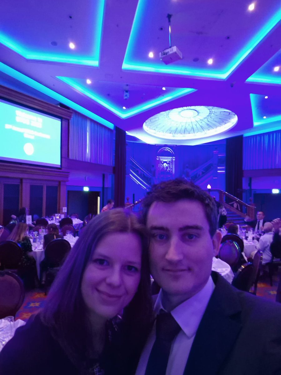 Last night's date night at a lung cancer conference 😅 #BTOG23 #TitanicBelfast #RespIsBest #MedOnc