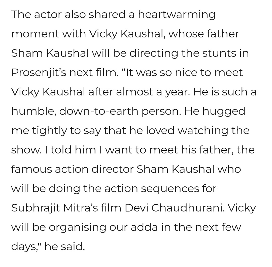 scrappinthrough's tweet image. So he did tell Prosenjit ji that he loved the show 🥺♥️♥️ Love all that he had to say about Vicky 🫶

#VickyKaushal #ProsenjitChatterjee