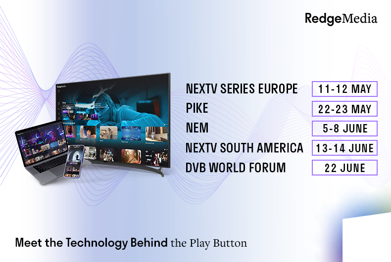 RedgeMedia's tweet photo. Meet the Redge team at the 𝘂𝗽𝗰𝗼𝗺𝗶𝗻𝗴 𝗶𝗻𝗱𝘂𝘀𝘁𝗿𝘆 𝗲𝘃𝗲𝗻𝘁𝘀 and discover the Redge Media e2e solution for OTT video. 
💥Schedule a meeting here: https://t.co/nSSY3faGAD

#RedgeTeam #RedgeMedia #IndustryEvents #Dataxis #NEM #DVBWorldForum https://t.co/9DPMhihTqH