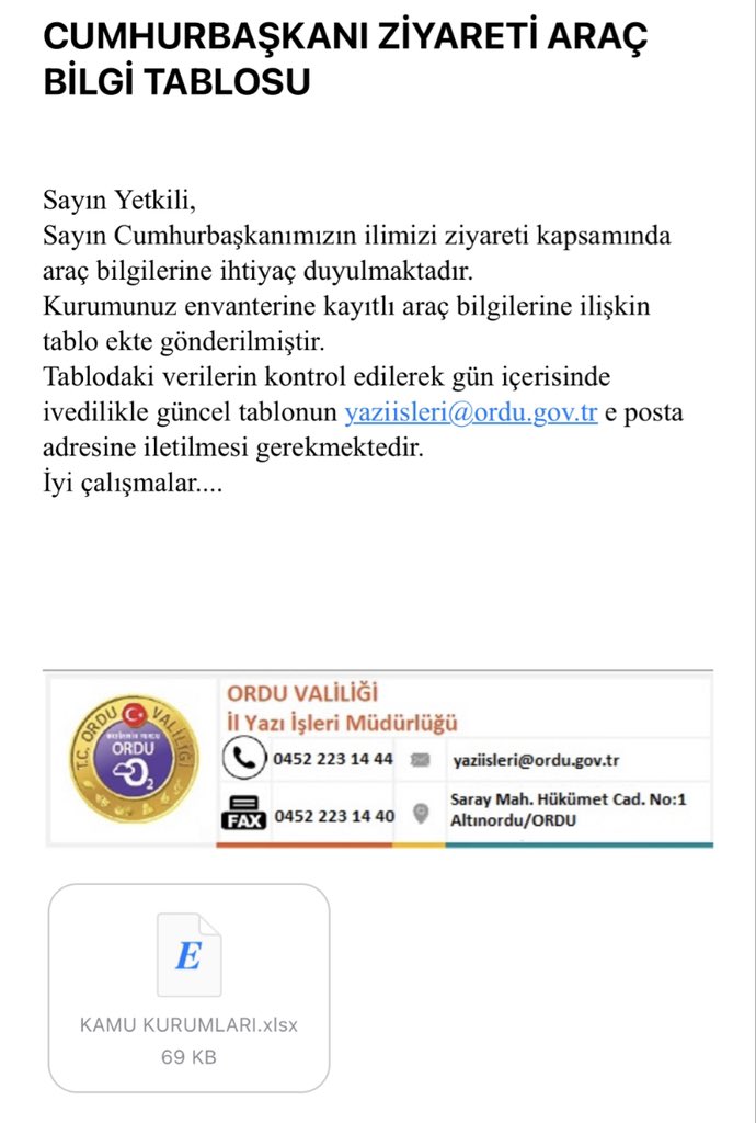 ismailsaymaz's tweet photo. Erdoğan, 4 Mayıs günü Ordu’da miting yapacak.
Ordu Valiliği, bu sabah kamuya ait araçları Erdoğan’ın seçim ziyaretinde kullanmak üzere seferber oldu. https://t.co/sDIS0rXPBt
