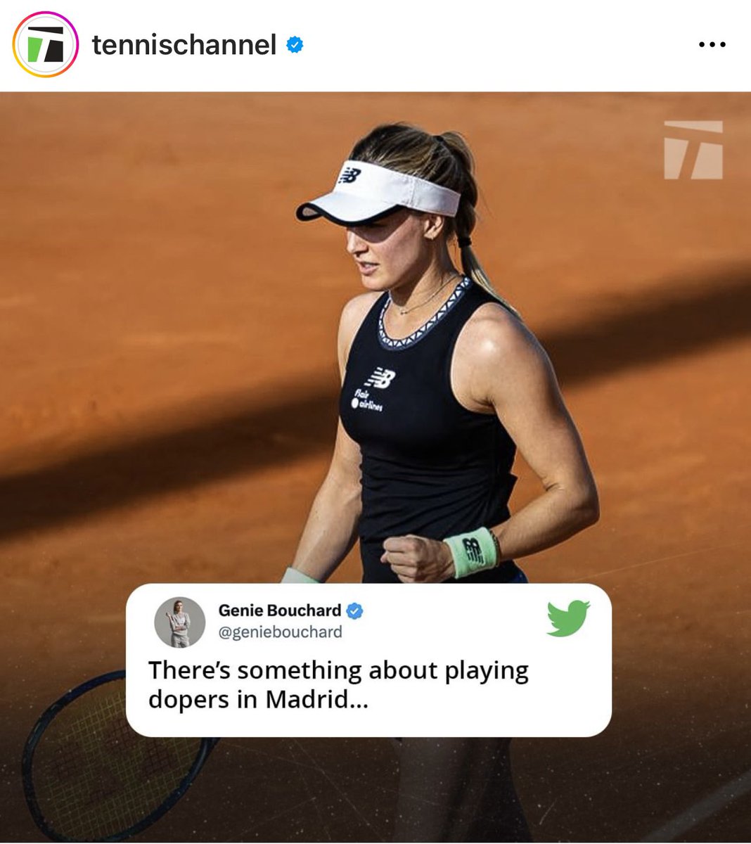 pmouratoglou's tweet photo. I am glad Genie deleted her tweet. It is not a fair thing to attack people who have been totally cleared by the Tribunal. https://t.co/cFMgGgjNkR