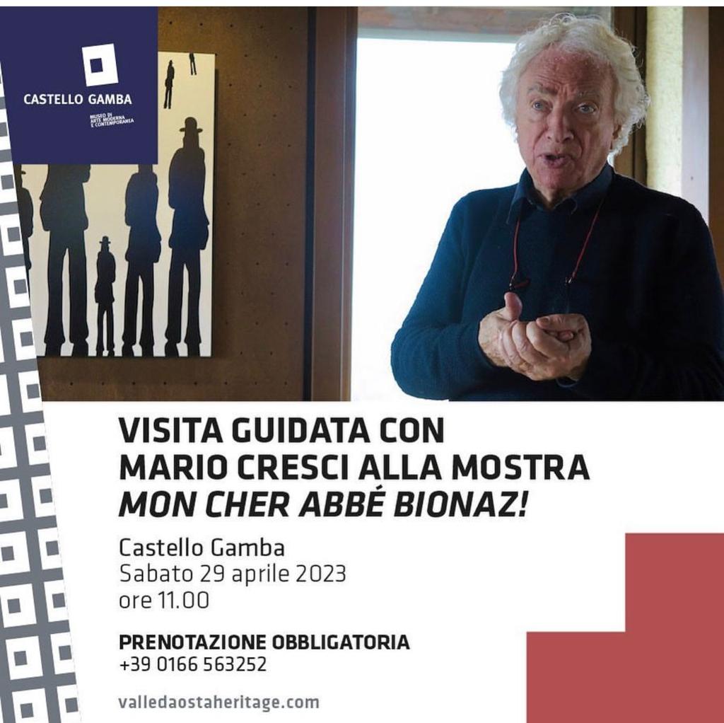 #28aprile Non perdetevi la visita in compagnia del #fotografo #MarioCresci domani #29aprile al #CastelloGamba!
Prenotatevi!
#photography
#contemporary #art #valledAosta #heritage
<a href="/aostasera/">AostaSera.it</a> <a href="/vdaufficiale/">Regione Autonoma Valle d'Aosta</a> <a href="/AMACI_musei/">AMACI</a>
